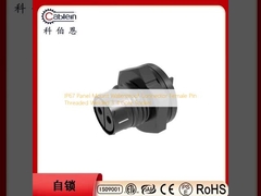 IP67 Панель Монтаж водонепроницаемый соединитель женский шприц с натяжкой сварной 3 4 ядра розетки