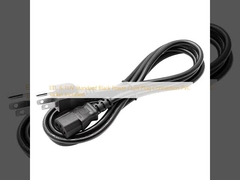 ETL & TUV Standard Black Power Cord Plug Connection PVC Jacket включенный