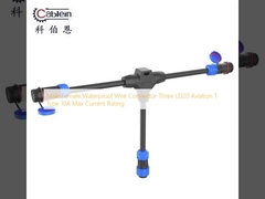 Мужчина Женщина водонепроницаемый проволочный соединитель три LD20 авиация T тип 10A Максимальный номинальный ток