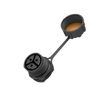 Купить M25 3-жильный IP67 водонепроницаемый круглый разъем, гнездо, для микроинвертора, номинальное напряжение 500 В Производство в сети