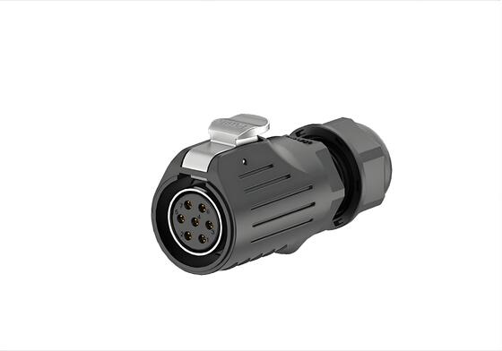 LP20-7P водонепроницаемый соединитель 7 пин 10A IP67 с облегчением напряжения